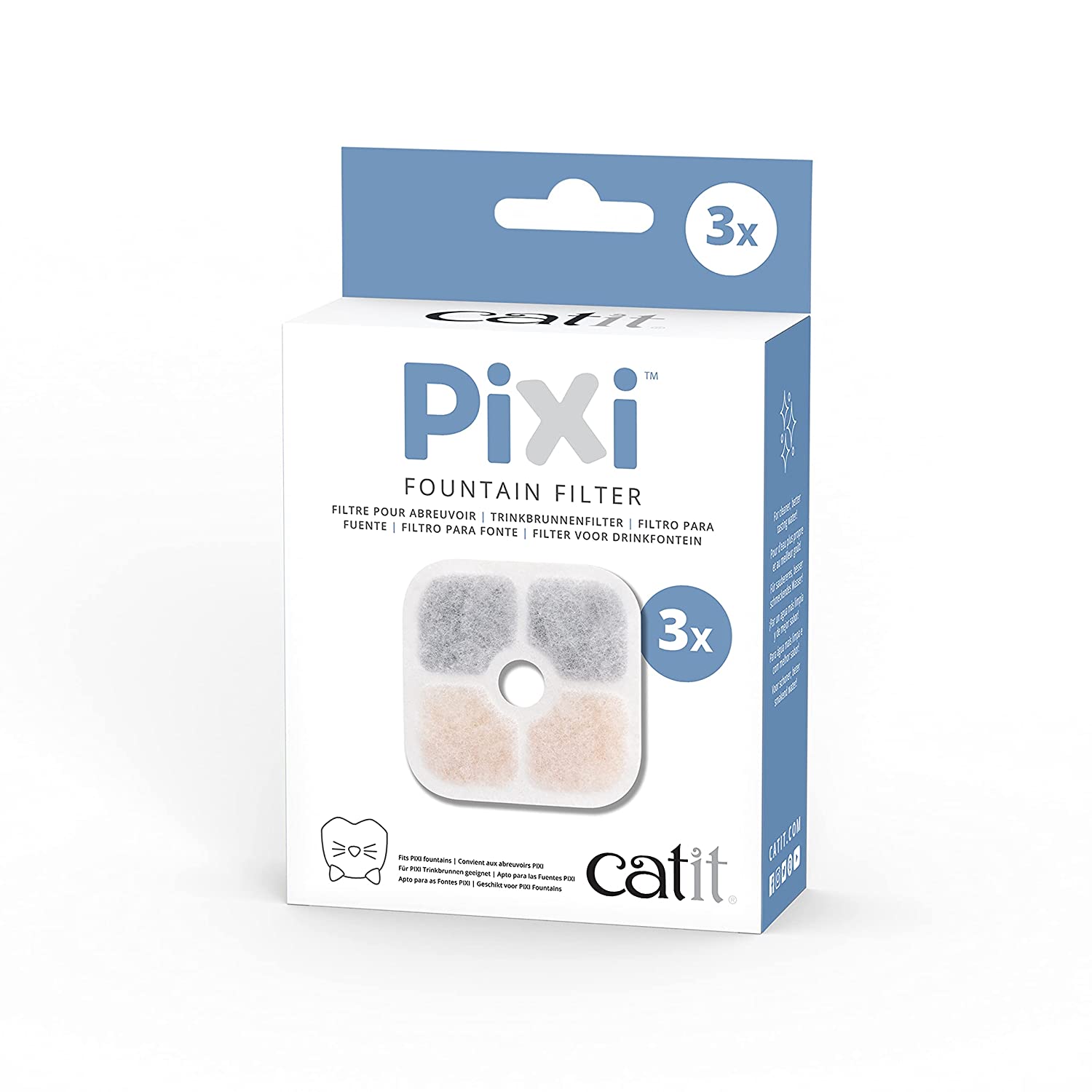 CATIT PIXI FOUNTAIN REPLACEMENT TRIPLE ACTION